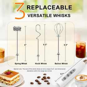 YUSWKO ergonomic grip frother for comfortable daily use.