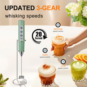 YUSWKO Granite balloon mixer for beating eggs and cream.