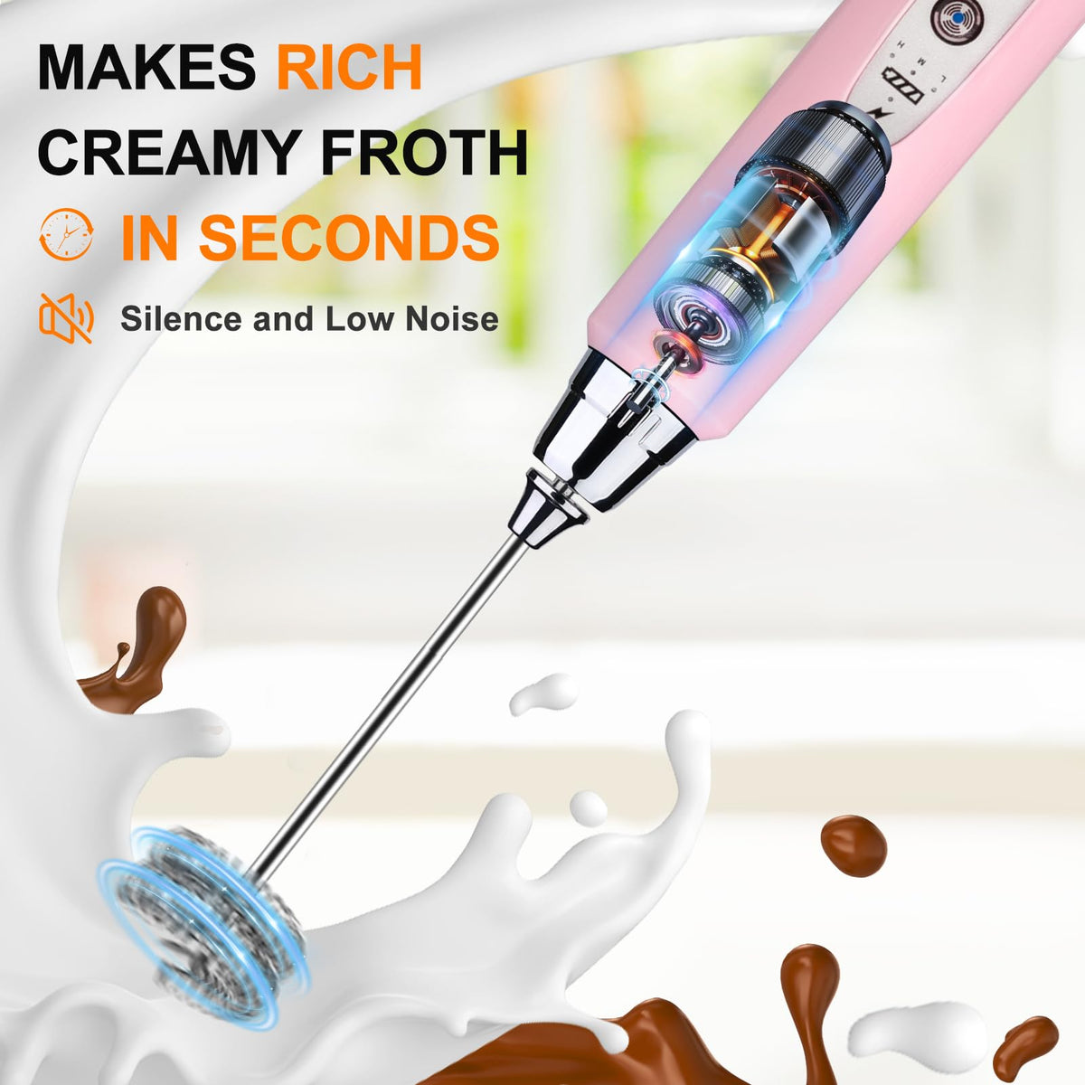 YUSWKO ergonomic grip and durable stainless steel heads for comfortable use.