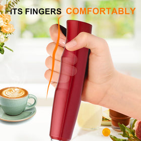 YUSWKO stand keeps the frother upright on the counter for easy access.