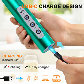 YUSWKO USB rechargeable frother highlighting eco friendly charging