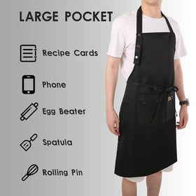 Yuubin water and oil resistant fabric protects clothing during messy tasks.