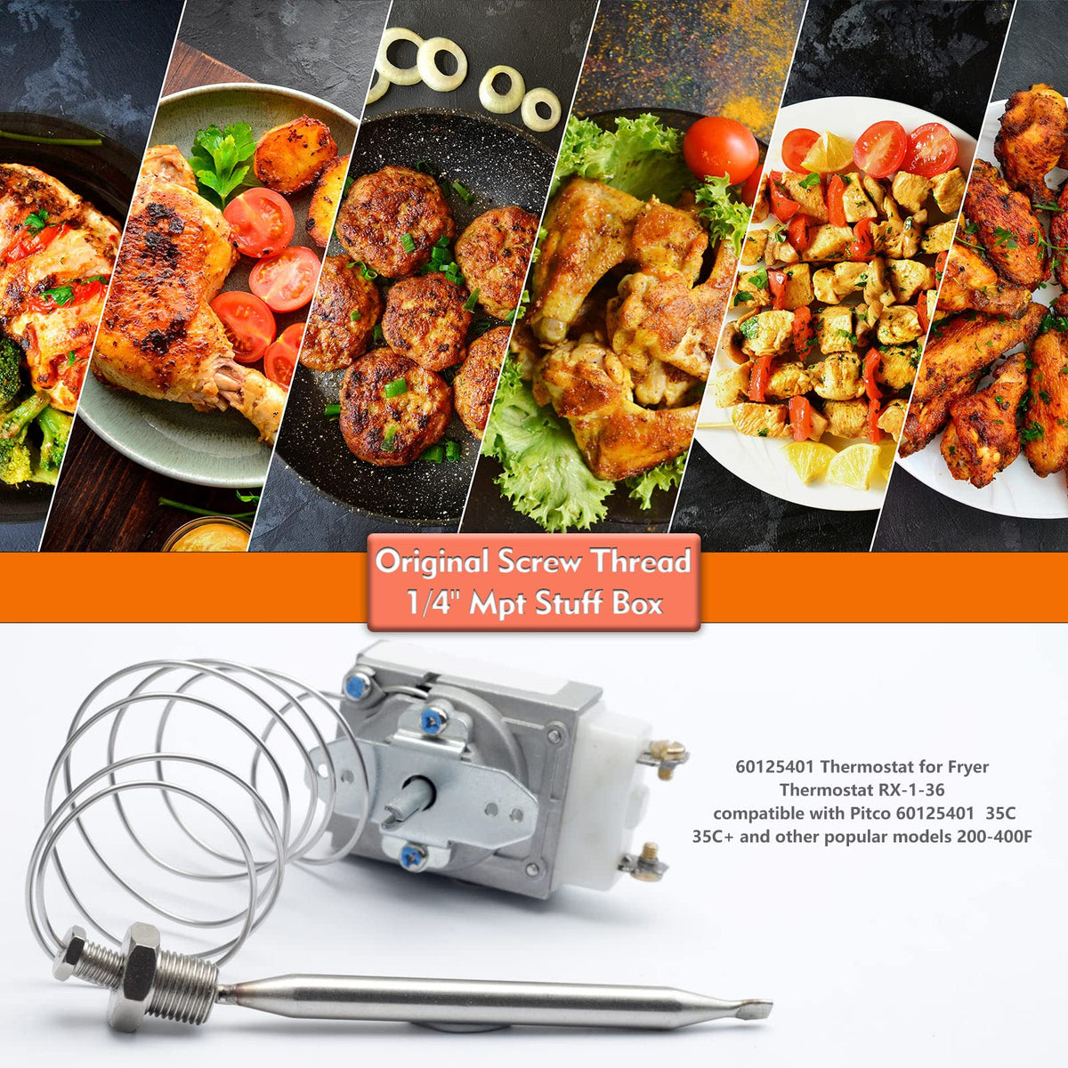 YUXIVCNE commercial kitchen use showing thermostat in action