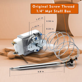 YUXIVCNE RX-1-36 thermostat close-up showing durable build