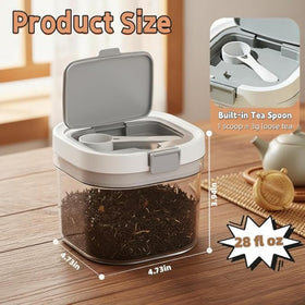 Yuyingji wide-mouth tea canister for mess-free filling.