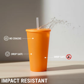 YUYUHUA 32 oz forest green cup with lid and straw for gatherings.
