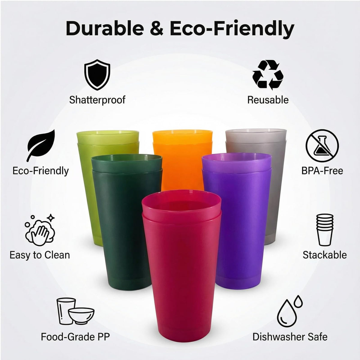 YUYUHUA 32oz Forest Green tumbler for everyday use