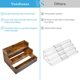 Yuzehuaza vintage-style rack complements retro home bar aesthetics