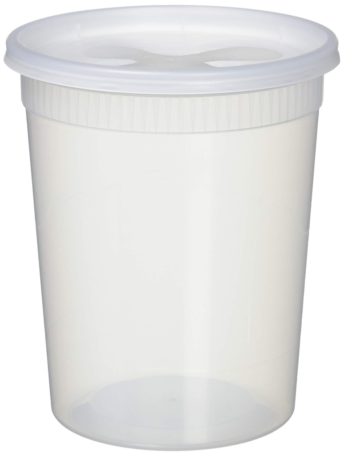 YW 32oz deli container with lid for freezing, storing, reheating, and reuse