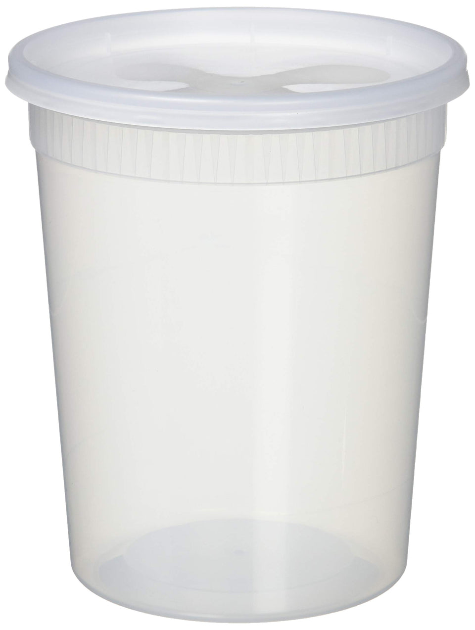 YW 32oz deli container with lid for freezing, storing, reheating, and reuse