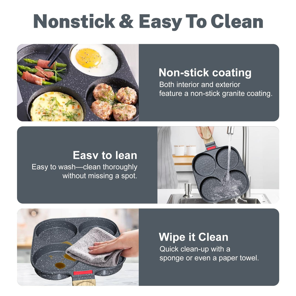 Ywmoml pan compatible with gas and induction cooktops