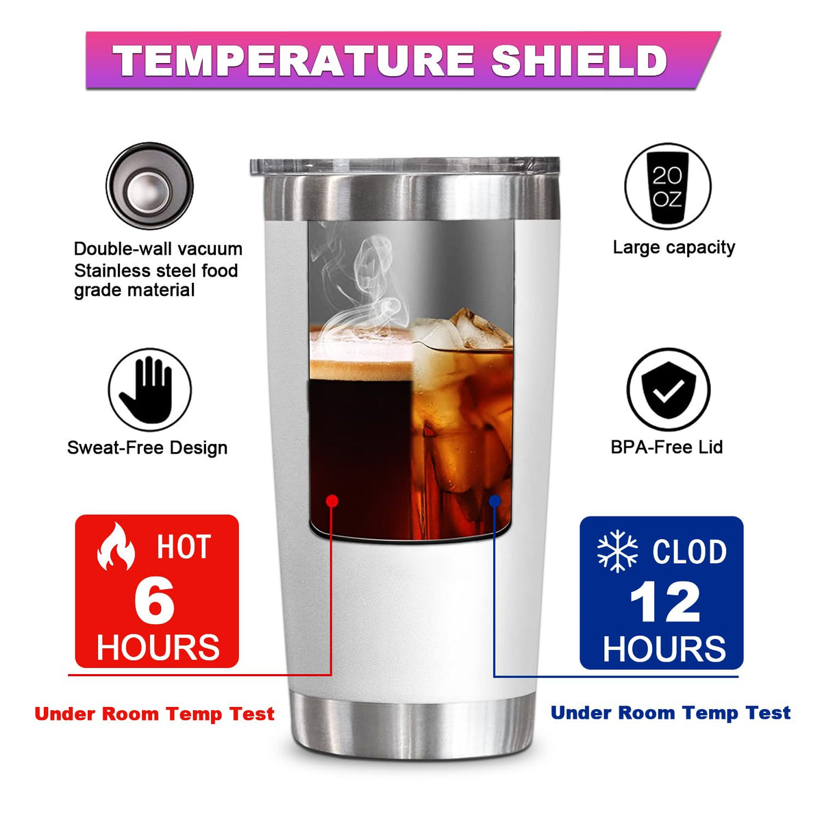 YXOTJHS cup-holder friendly tumbler fits car and desk setups.