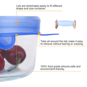 YXYL silicone lids save fridge space by stacking neatly