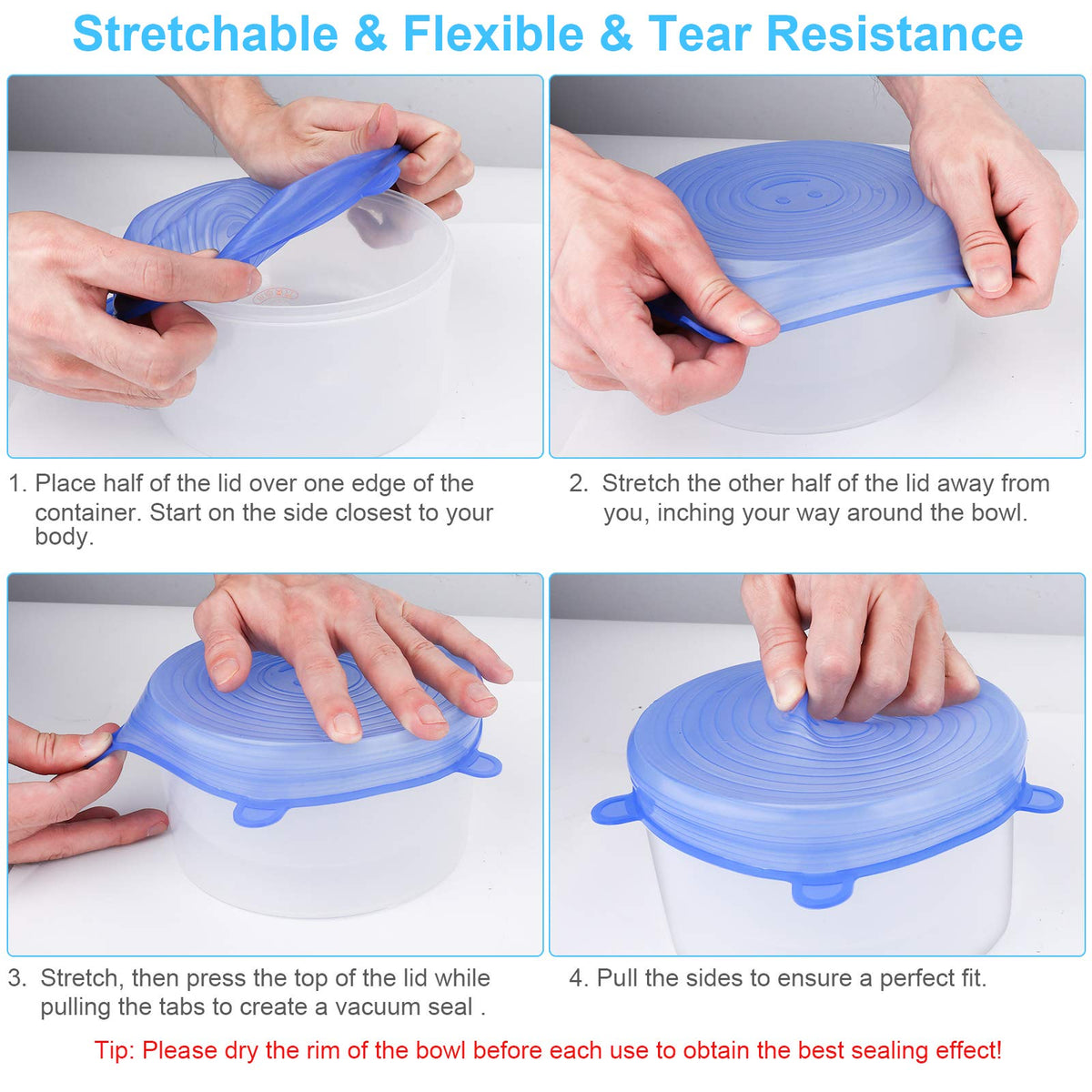 YXYL lids are dishwasher and microwave safe for convenient kitchen use