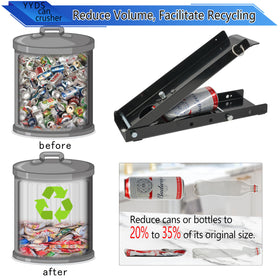 YYDS crushed cans show space-saving results.