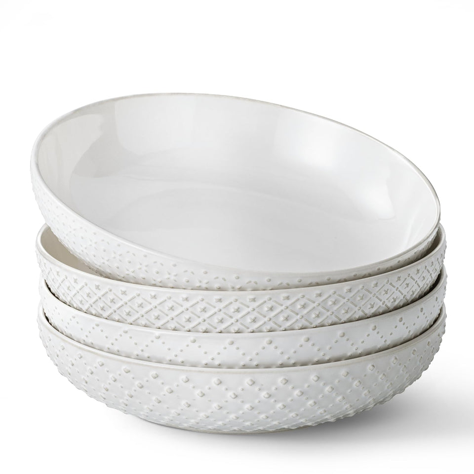YYHY 8.5-inch pasta bowls set of 4 with deep, generous serving capacity