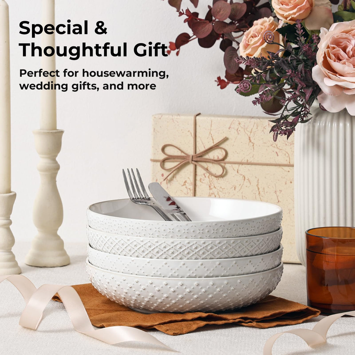 YYHY gift-ready dinnerware set for holidays and entertaining