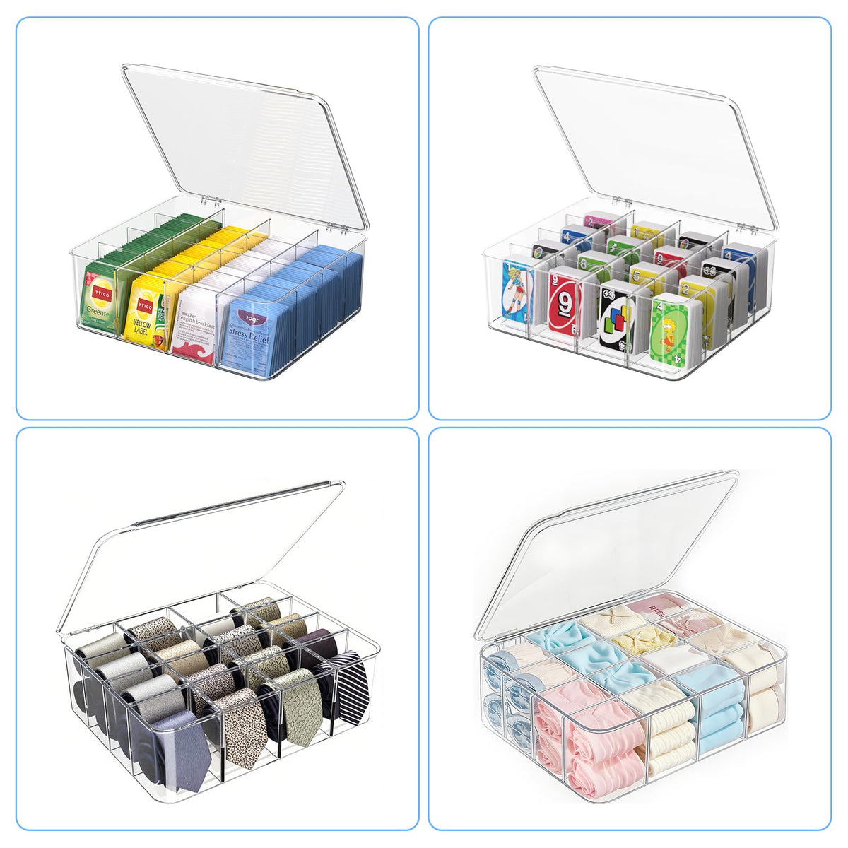 YYICO Tea Bags Organizer in an office setting for compact organization