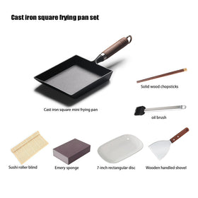 YYMIYU rectangular Tamagoyaki pan design for even heat and browning