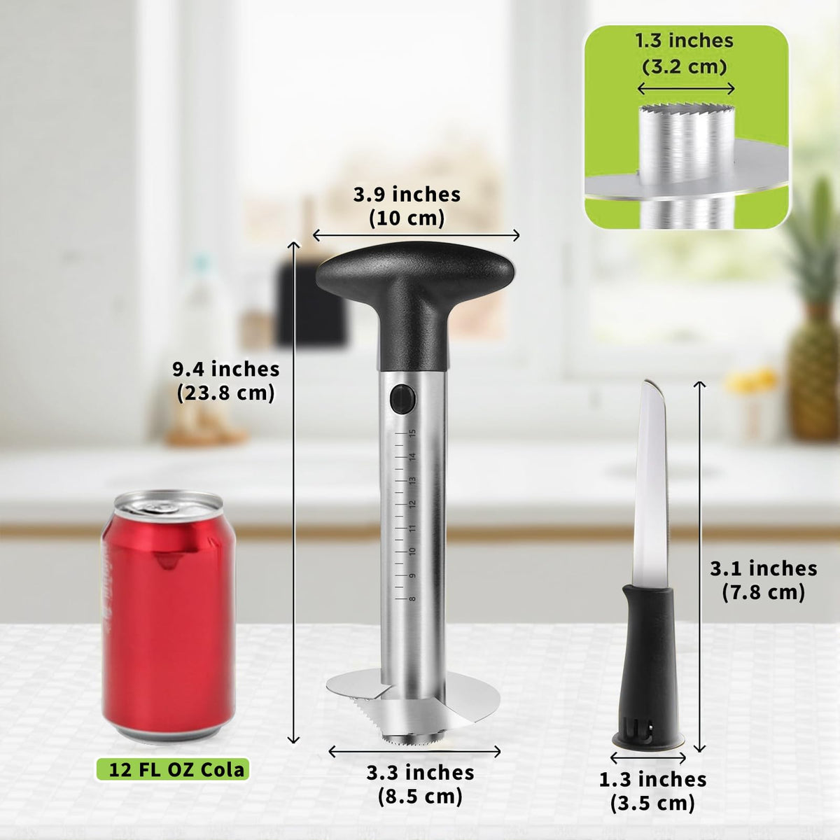 YYP pineapple corer ideal for outdoor picnics and gatherings.