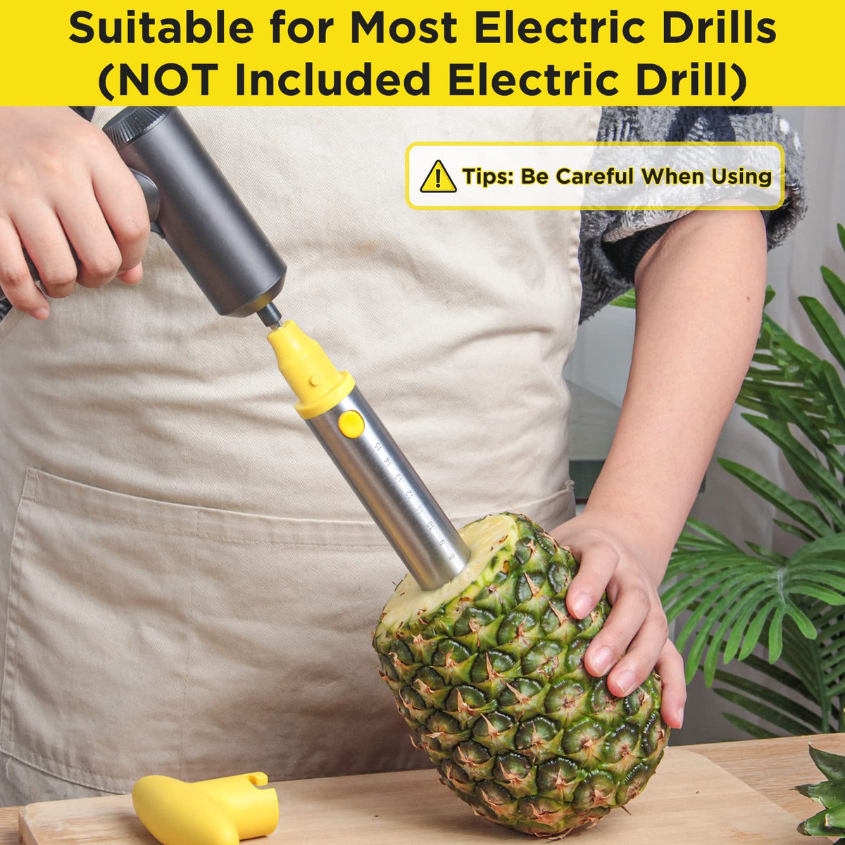 YYP pineapple cutter preserves the shell for recipes and drinks