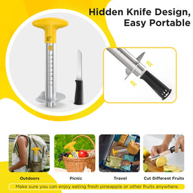 YYP stainless steel blade close-up highlights durability