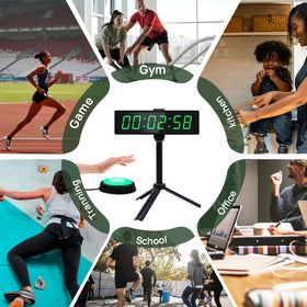 YZ Gym Timer Clock wall-mount ready for a clean gym setup
