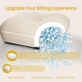 YZ HOME cushion with non-slip bottom stays in place during use.
