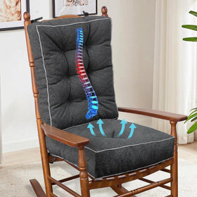 YZ HOME rocking chair cushions seat 17x17x5 offering cozy support.