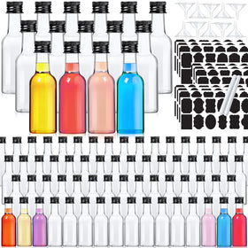 YZXODN 120-pack 2oz mini liquor bottles close-up for cocktail prep