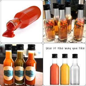 YZXODN versatile bottles suitable for sauces, hot sauces, or crafts.