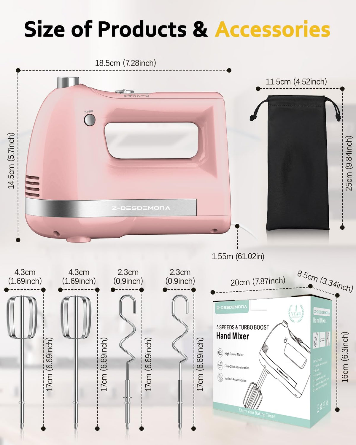 Easy, one-handed operation with Z-DESDEMONA for quick mixing tasks.