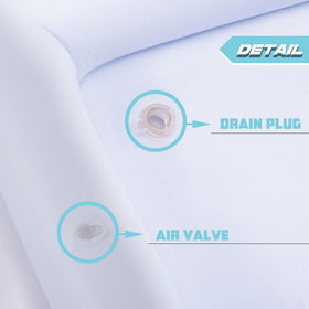 ZaaYee drain plug feature enables quick water removal after use.