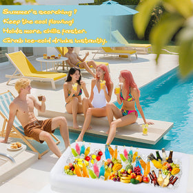 ZaaYee durable PVC construction withstands outdoor use for gatherings.