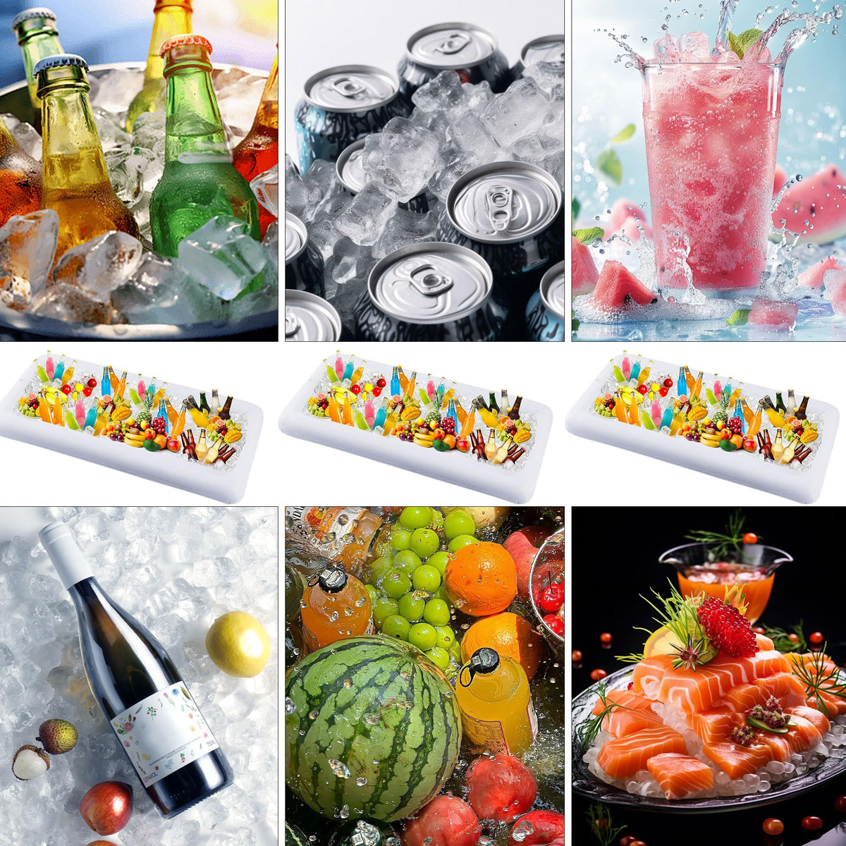 ZaaYee versatile party cooling station suits poolside, BBQs, and buffets.