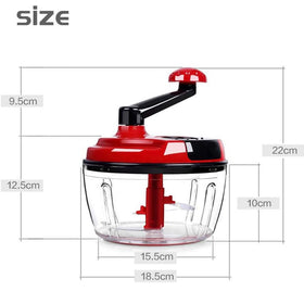 ZABBOW manual food processor crank handle enables easy, comfortable operation.
