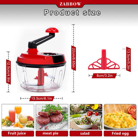 ZABBOW detachable parts allow easy cleaning and quick storage