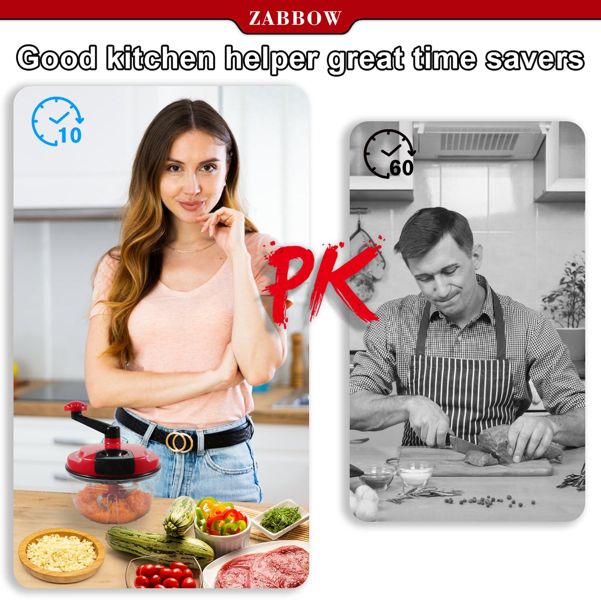 ZABBOW lid with soft grip for comfortable, controlled operation