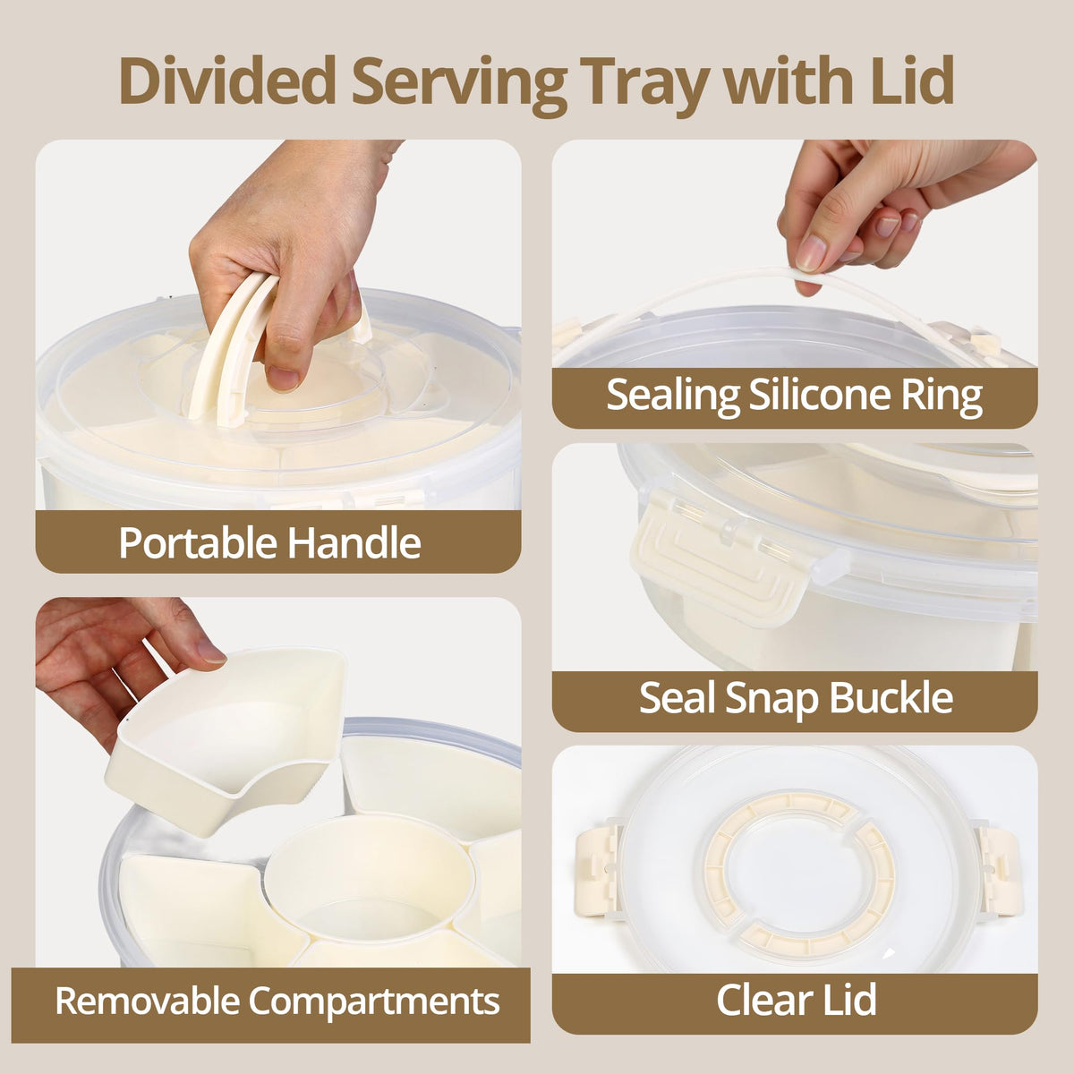 Zaboro BPA-free material ensures safe contact with foods.