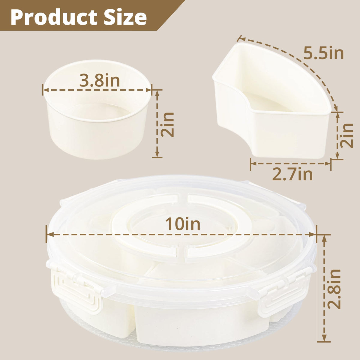 Zaboro Snackle Box lid and handle design for secure transport.