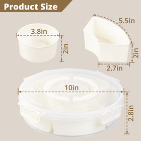 Zaboro Snackle Box lid and handle design for secure transport.