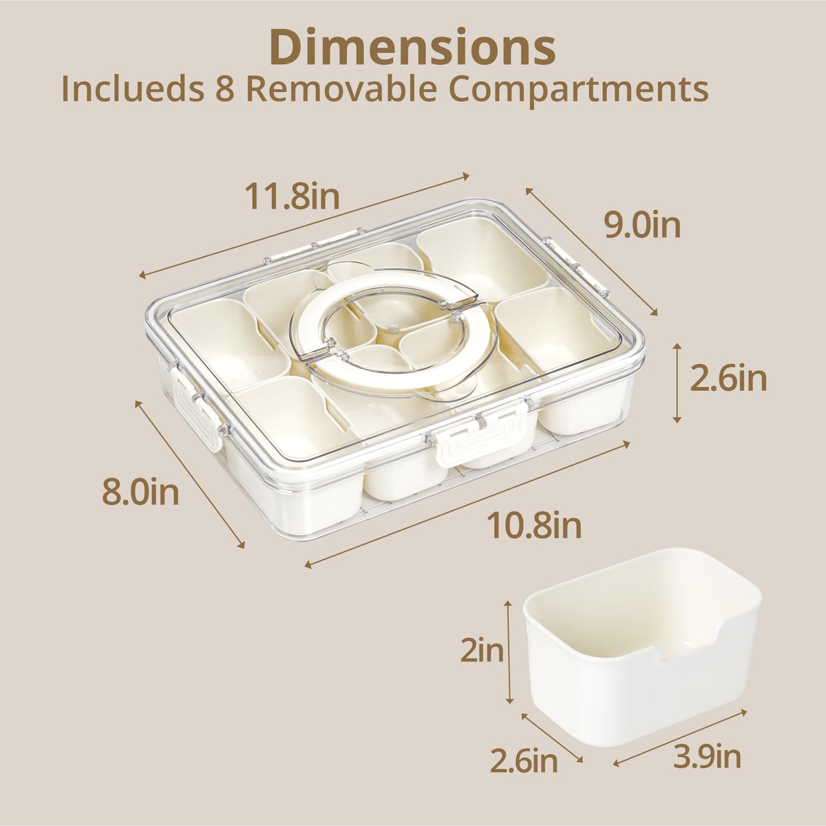 Zaboro Snackle Box ideal for picnics and travel snacks.