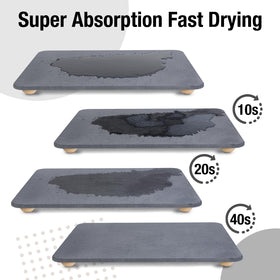 ZACELOVE hemisphere wooden feet elevate the mat for airflow