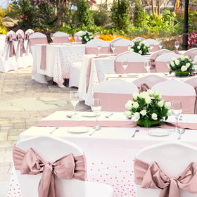 Zachely easy cleanup disposable tablecloth, stain-resistant for gatherings
