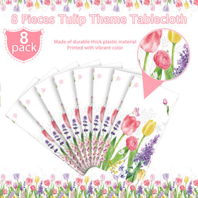 Zachely pink butterflies accenting tulip design for cheerful picnics
