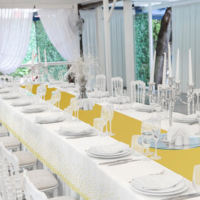 Zachely easy-to-clean decor set saves time and effort at gatherings.