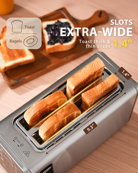 ZACHVO toaster touchscreen controls for easy browning adjustments