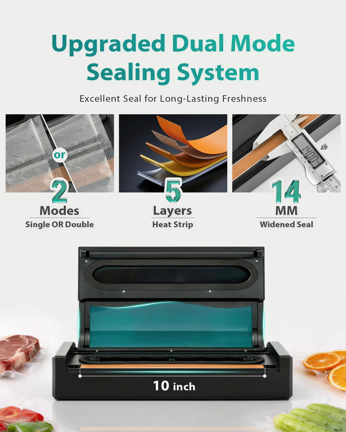 ZACHVO single and double seal options for dry and moist foods.