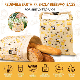 Zackoo freezer-safe bread bag protecting bread from freezer burn