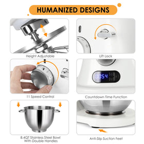 ZACME stand mixer flat beater helps cake batter and frostings blend smoothly.
